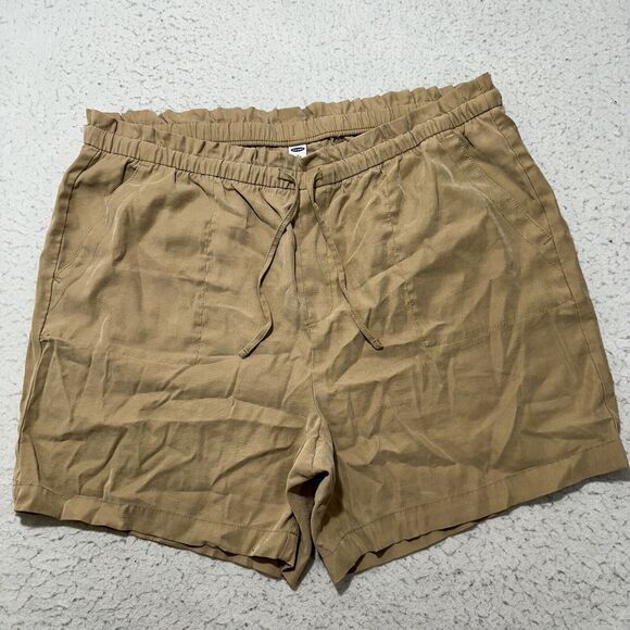 Old Navy Women's XL Lightweight Drawstring Shorts 5" Inseam High Rise Stretch - Picture 1 of 12